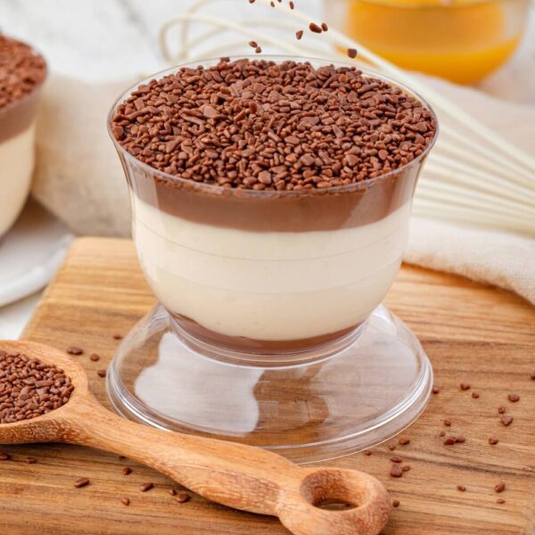 Mousse de Maracuja com Brigadeiro Belga